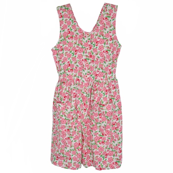 Basic Editions Floral & Watermelon Romper 10/12 - Picture 1 of 12